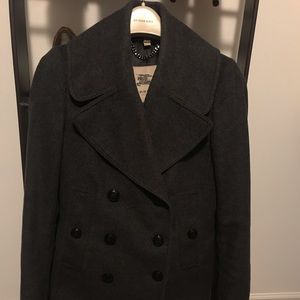 Burberry London Wool/Cashmere Double Breasted Coat